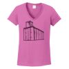 Ladies Heavy Cotton™ 100% Cotton V-Neck T-Shirt Thumbnail