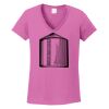 Ladies Heavy Cotton™ 100% Cotton V-Neck T-Shirt Thumbnail
