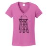 Ladies Heavy Cotton™ 100% Cotton V-Neck T-Shirt Thumbnail