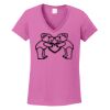 Ladies Heavy Cotton™ 100% Cotton V-Neck T-Shirt Thumbnail