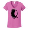 Ladies Heavy Cotton™ 100% Cotton V-Neck T-Shirt Thumbnail