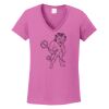Ladies Heavy Cotton™ 100% Cotton V-Neck T-Shirt Thumbnail