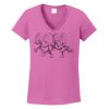 Ladies Heavy Cotton™ 100% Cotton V-Neck T-Shirt Thumbnail