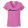 Ladies Heavy Cotton™ 100% Cotton V-Neck T-Shirt Thumbnail