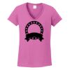 Ladies Heavy Cotton™ 100% Cotton V-Neck T-Shirt Thumbnail