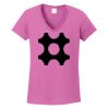 Ladies Heavy Cotton™ 100% Cotton V-Neck T-Shirt Thumbnail