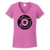 Ladies Heavy Cotton™ 100% Cotton V-Neck T-Shirt Thumbnail