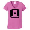 Ladies Heavy Cotton™ 100% Cotton V-Neck T-Shirt Thumbnail
