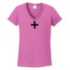 Ladies Heavy Cotton™ 100% Cotton V-Neck T-Shirt Thumbnail