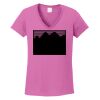 Ladies Heavy Cotton™ 100% Cotton V-Neck T-Shirt Thumbnail
