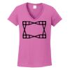 Ladies Heavy Cotton™ 100% Cotton V-Neck T-Shirt Thumbnail
