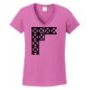 Ladies Heavy Cotton™ 100% Cotton V-Neck T-Shirt Thumbnail