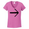 Ladies Heavy Cotton™ 100% Cotton V-Neck T-Shirt Thumbnail