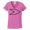 Ladies Heavy Cotton™ 100% Cotton V-Neck T-Shirt Thumbnail