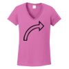 Ladies Heavy Cotton™ 100% Cotton V-Neck T-Shirt Thumbnail