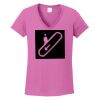 Ladies Heavy Cotton™ 100% Cotton V-Neck T-Shirt Thumbnail