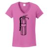 Ladies Heavy Cotton™ 100% Cotton V-Neck T-Shirt Thumbnail