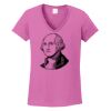 Ladies Heavy Cotton™ 100% Cotton V-Neck T-Shirt Thumbnail