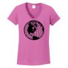 Ladies Heavy Cotton™ 100% Cotton V-Neck T-Shirt Thumbnail