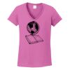 Ladies Heavy Cotton™ 100% Cotton V-Neck T-Shirt Thumbnail