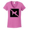 Ladies Heavy Cotton™ 100% Cotton V-Neck T-Shirt Thumbnail