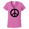 Ladies Heavy Cotton™ 100% Cotton V-Neck T-Shirt Thumbnail