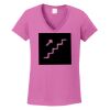 Ladies Heavy Cotton™ 100% Cotton V-Neck T-Shirt Thumbnail