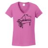 Ladies Heavy Cotton™ 100% Cotton V-Neck T-Shirt Thumbnail