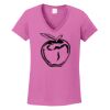 Ladies Heavy Cotton™ 100% Cotton V-Neck T-Shirt Thumbnail