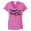 Ladies Heavy Cotton™ 100% Cotton V-Neck T-Shirt Thumbnail