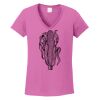 Ladies Heavy Cotton™ 100% Cotton V-Neck T-Shirt Thumbnail
