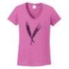 Ladies Heavy Cotton™ 100% Cotton V-Neck T-Shirt Thumbnail