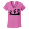 Ladies Heavy Cotton™ 100% Cotton V-Neck T-Shirt Thumbnail