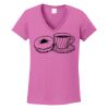 Ladies Heavy Cotton™ 100% Cotton V-Neck T-Shirt Thumbnail