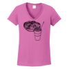 Ladies Heavy Cotton™ 100% Cotton V-Neck T-Shirt Thumbnail