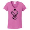 Ladies Heavy Cotton™ 100% Cotton V-Neck T-Shirt Thumbnail