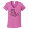 Ladies Heavy Cotton™ 100% Cotton V-Neck T-Shirt Thumbnail