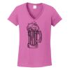 Ladies Heavy Cotton™ 100% Cotton V-Neck T-Shirt Thumbnail