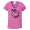 Ladies Heavy Cotton™ 100% Cotton V-Neck T-Shirt Thumbnail