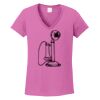 Ladies Heavy Cotton™ 100% Cotton V-Neck T-Shirt Thumbnail