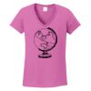 Ladies Heavy Cotton™ 100% Cotton V-Neck T-Shirt Thumbnail