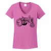 Ladies Heavy Cotton™ 100% Cotton V-Neck T-Shirt Thumbnail