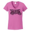 Ladies Heavy Cotton™ 100% Cotton V-Neck T-Shirt Thumbnail