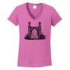 Ladies Heavy Cotton™ 100% Cotton V-Neck T-Shirt Thumbnail