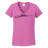 Ladies Heavy Cotton™ 100% Cotton V-Neck T-Shirt Thumbnail