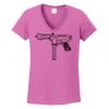 Ladies Heavy Cotton™ 100% Cotton V-Neck T-Shirt Thumbnail