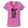 Ladies Heavy Cotton™ 100% Cotton V-Neck T-Shirt Thumbnail