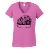 Ladies Heavy Cotton™ 100% Cotton V-Neck T-Shirt Thumbnail