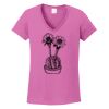 Ladies Heavy Cotton™ 100% Cotton V-Neck T-Shirt Thumbnail