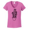 Ladies Heavy Cotton™ 100% Cotton V-Neck T-Shirt Thumbnail
